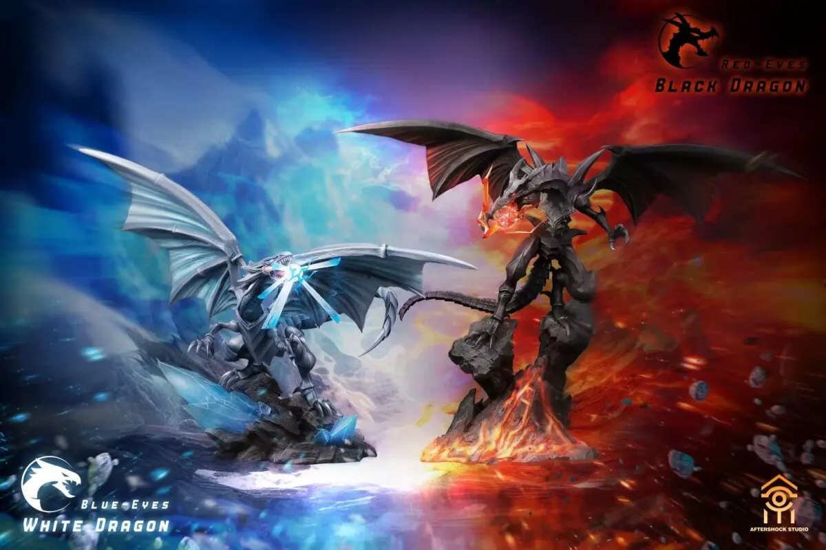 Aftershock Studio - Yu Gi Oh! - White and Black Dragon