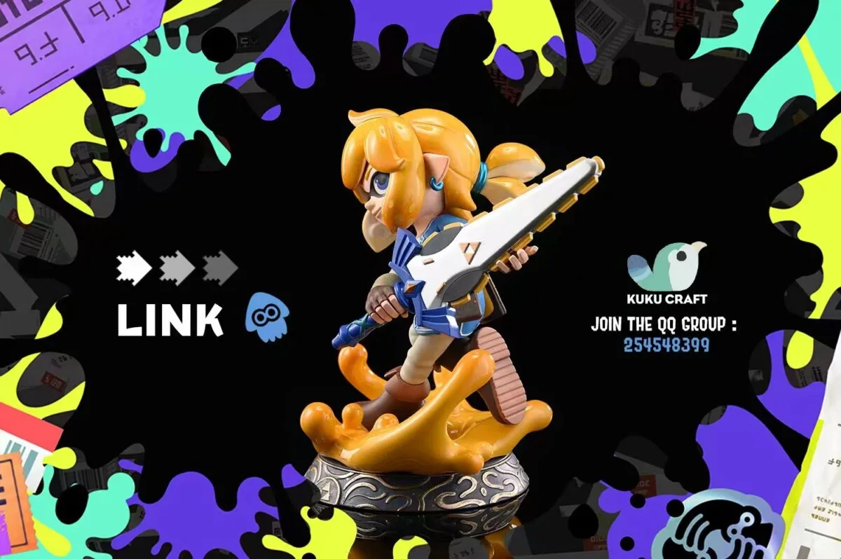 Estatua Resina Zelda & Link – KuKuCraft Crossover Zelda x Splatoon