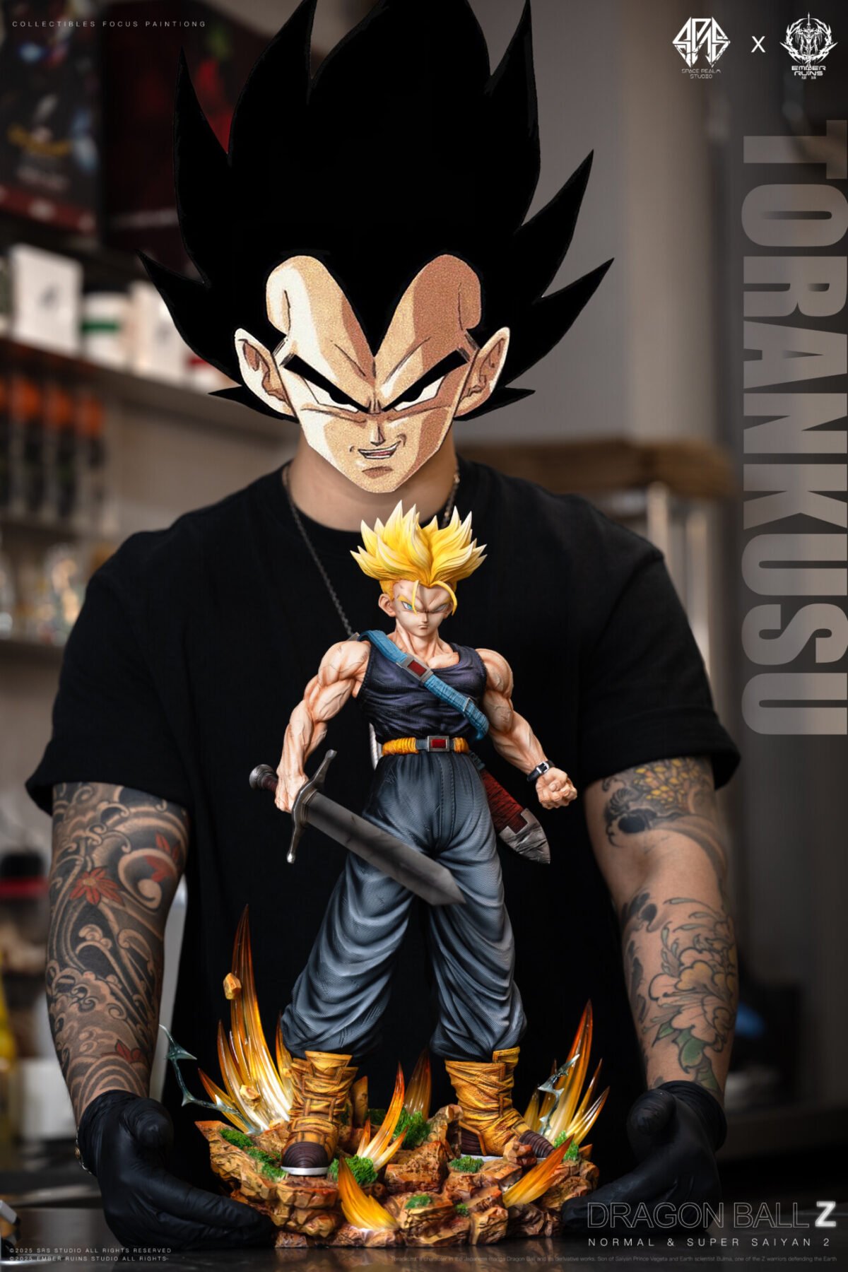 trunks ssj estatua resina ember ruins space realm dragon ball z.webp1