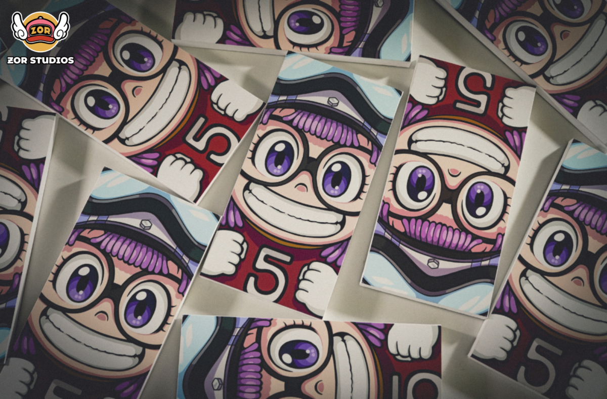 zor studio cuadro dr slump penguin village canvas marco.jpg8
