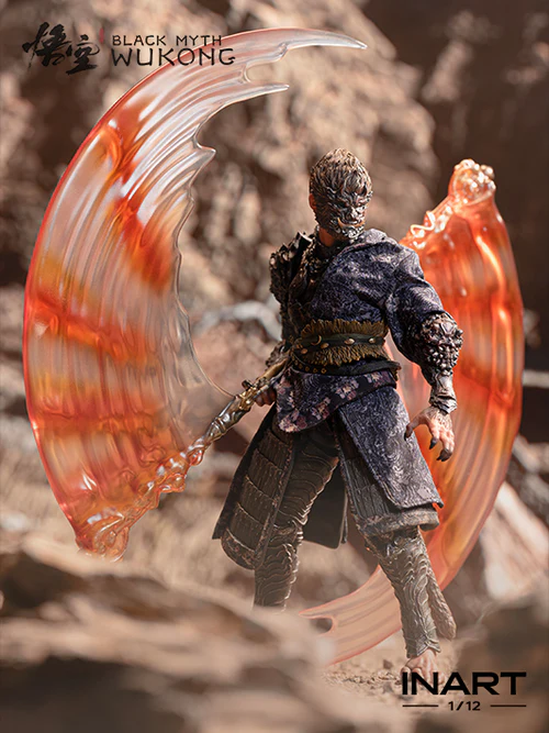 A Pair Of Staff Effect Piece of INART The Destined One In the Bronze Armor Set Twelfth Scale Action Figure.jpg