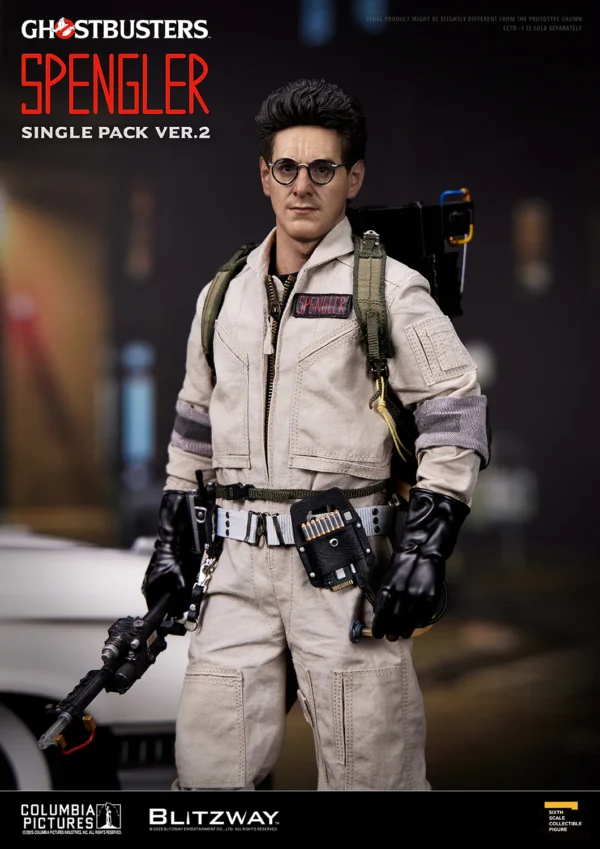 Blitzway Ghostbusters Ver2 Spengler 1 6Scale ActionFigure With ProtonPack ReadyPose.jpg