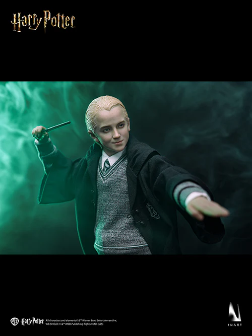 Collectible Draco Malfoy Sixth Scale Action Figure with artistic finish and design.png
