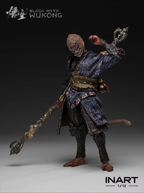 Standing Pose of INART Wukong Twelfth Scale Action Figure with High Details Offered to Premium Customers.jpg