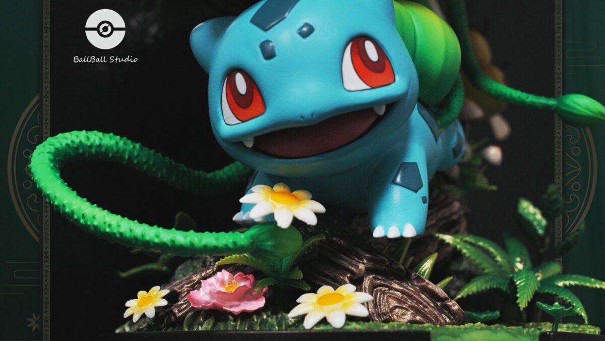 bulbasaur ballball studio estatua resina pokemon8