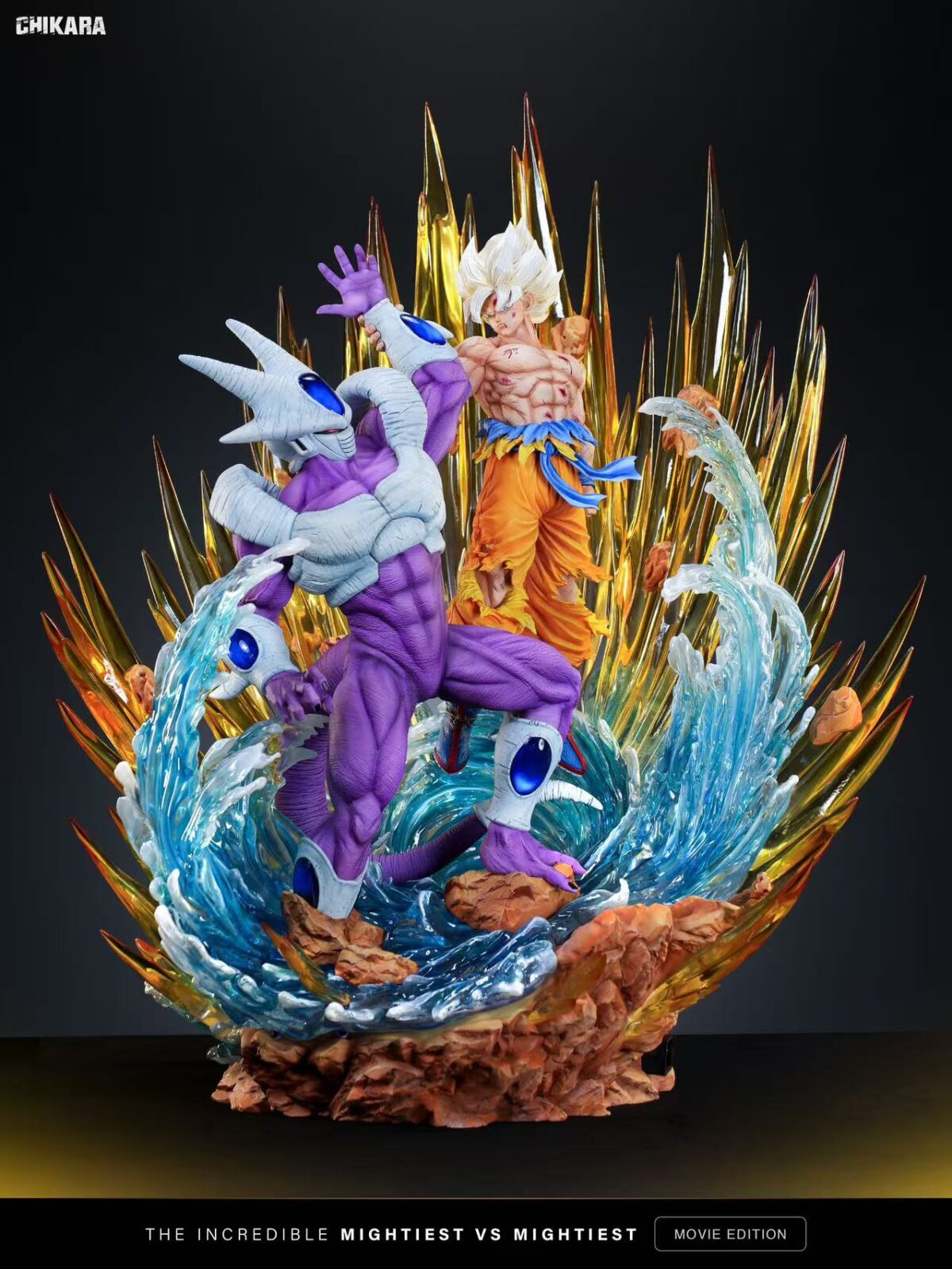 cooler vs goku ssj dragon ball z estatua chikara studio11