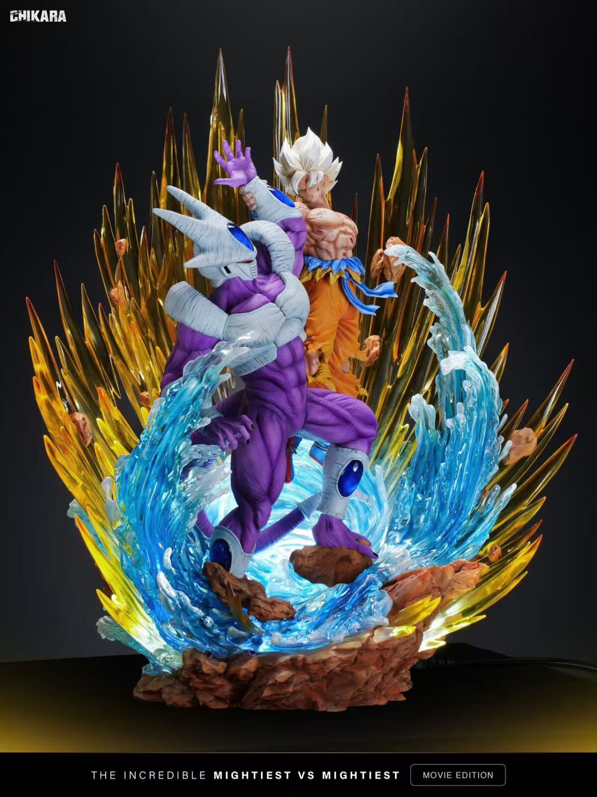 cooler vs goku ssj dragon ball z estatua chikara studio3