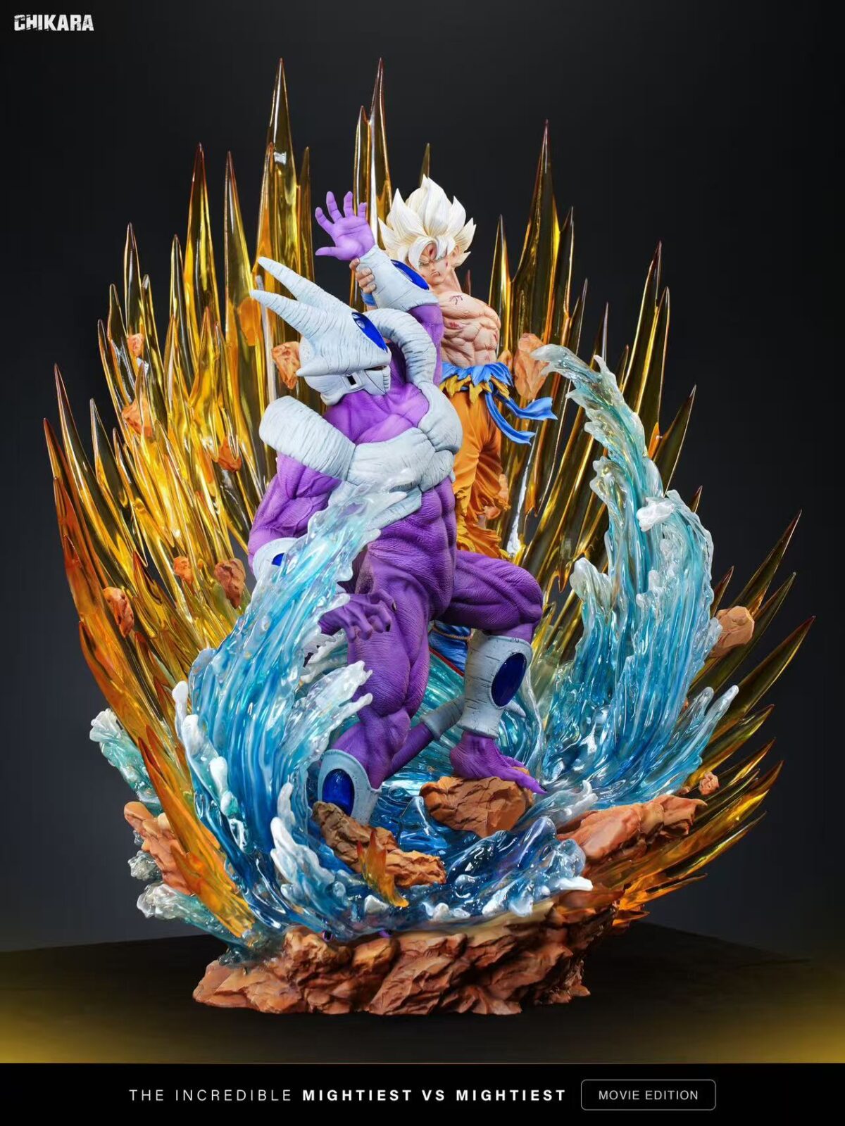 cooler vs goku ssj dragon ball z estatua chikara studio8