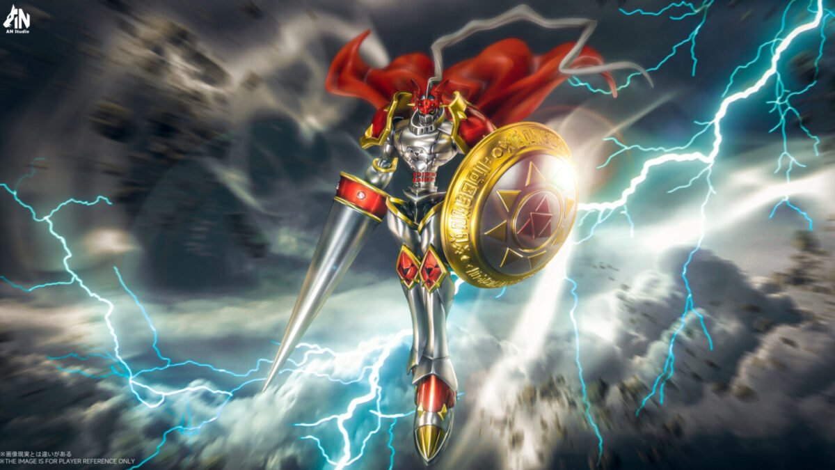 gallantmon digimon estatua resina an studio4