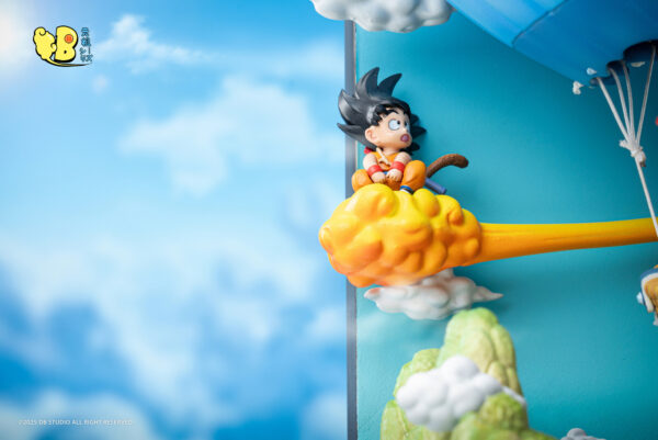 goku amigos globo dragon ball resina1