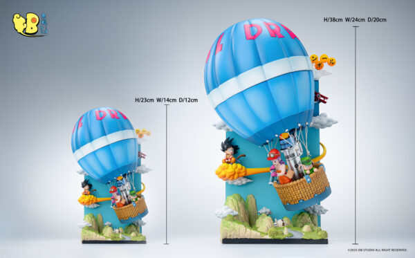 goku amigos globo dragon ball resina2