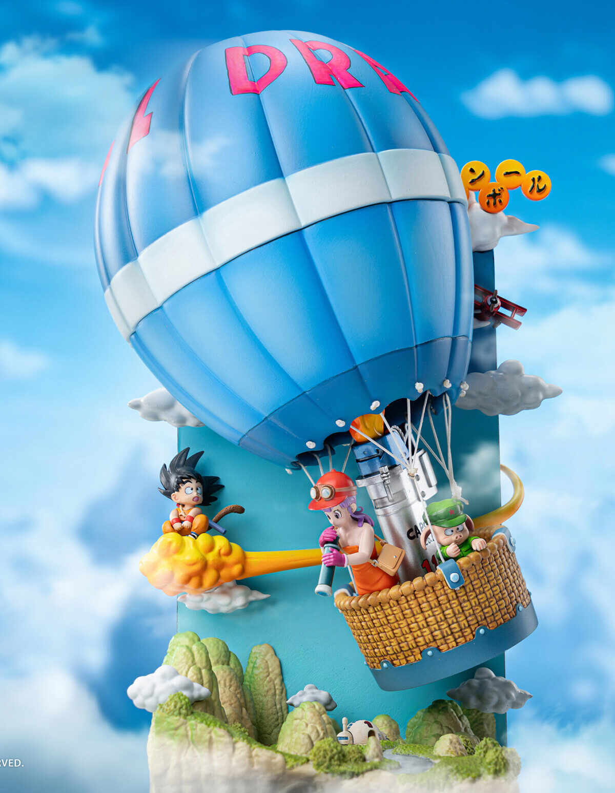 goku amigos globo dragon ball resina4