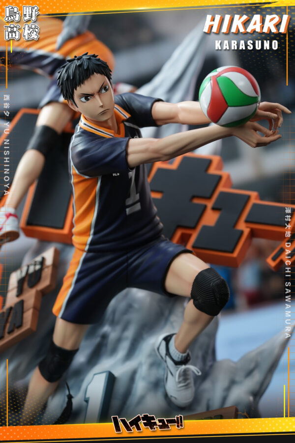 hikari studio haikyuu daichi nishinoya estatua resina 1 65