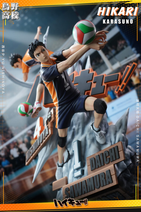 hikari studio haikyuu daichi nishinoya estatua resina 1 69