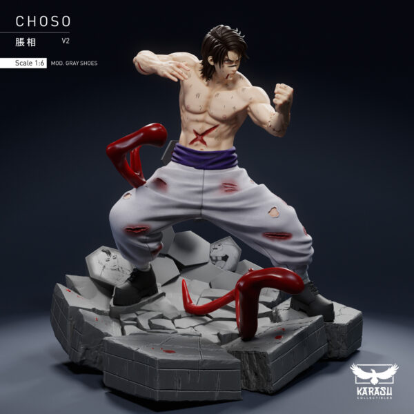 karasu collectibles choso kamo jujutsu kaisen estatua resina 1 61