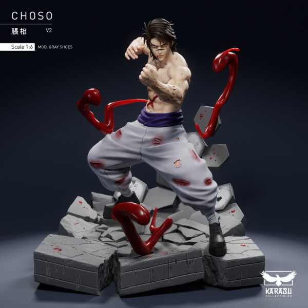 karasu collectibles choso kamo jujutsu kaisen estatua resina 1 66