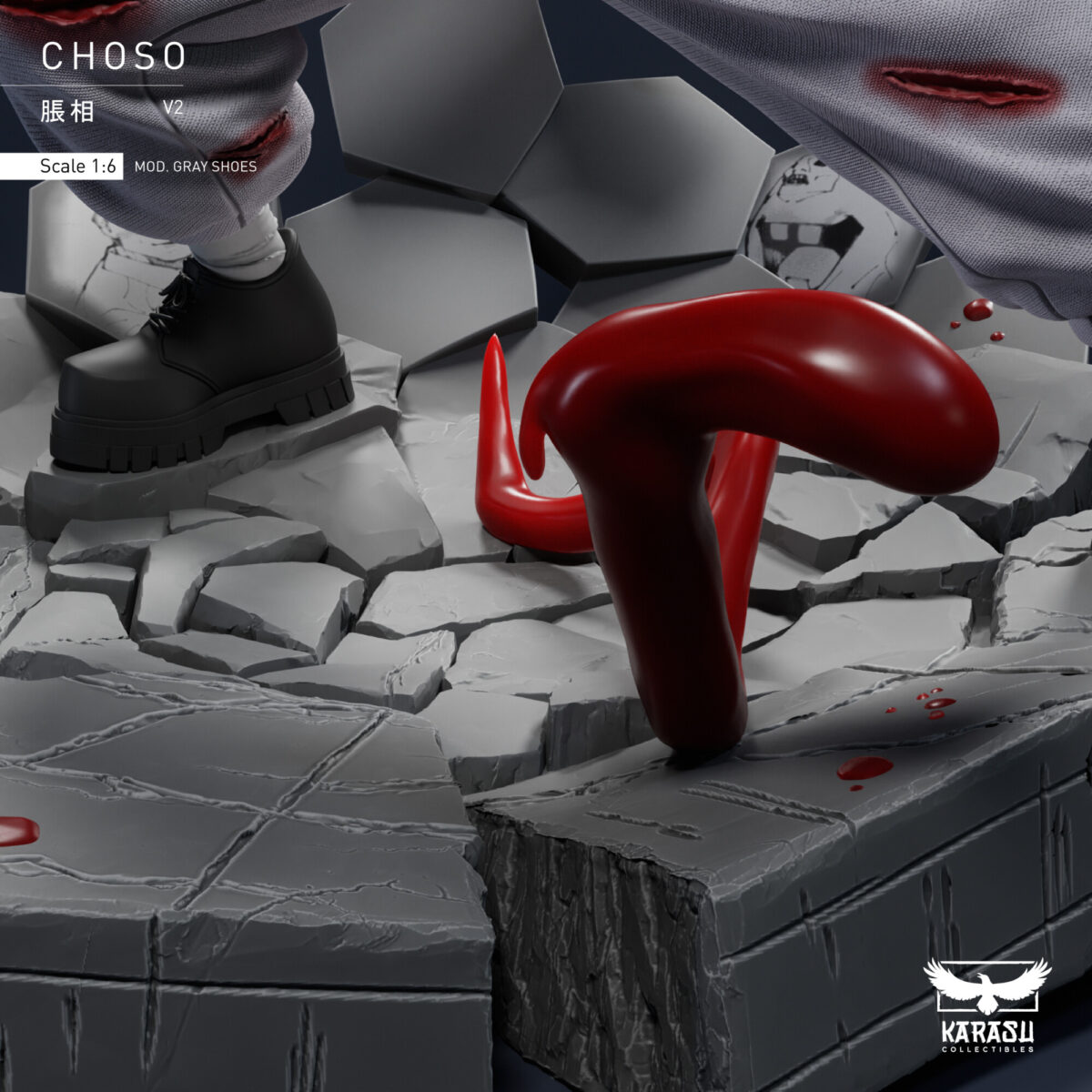 karasu collectibles choso kamo jujutsu kaisen estatua resina 1 68