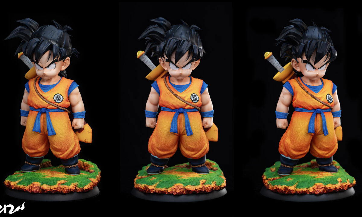 kid gohan dragon ball hiken studio estatua resina 1 64