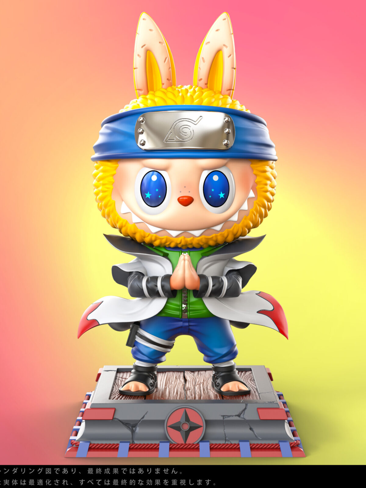 kok studio labubu minato bubu estatua resina4