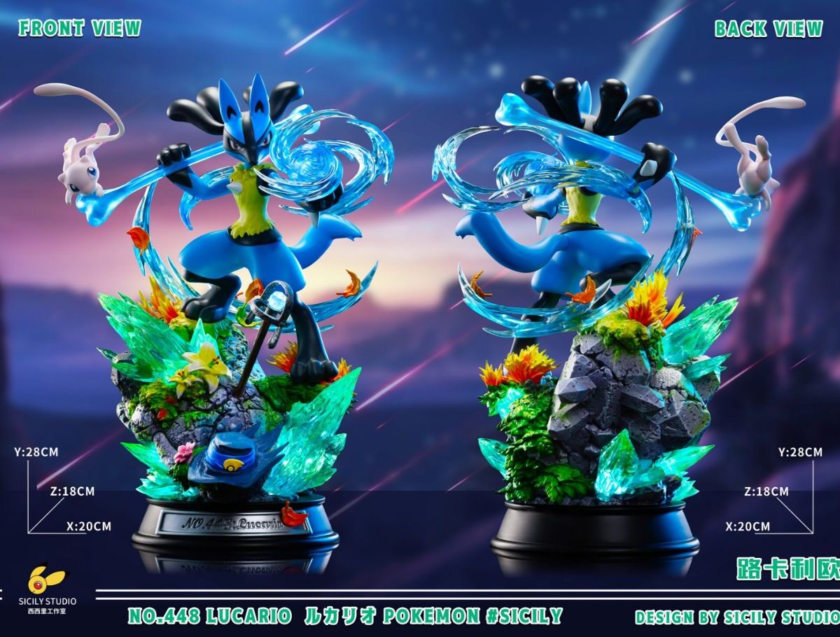 lucario sicily studio estatua pokemon resina4