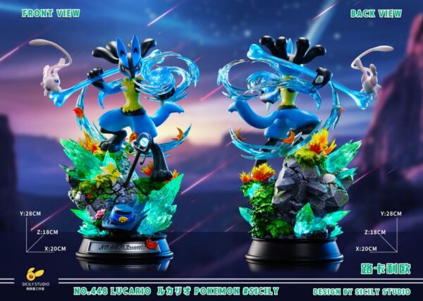 lucario sicily studio estatua pokemon resina4