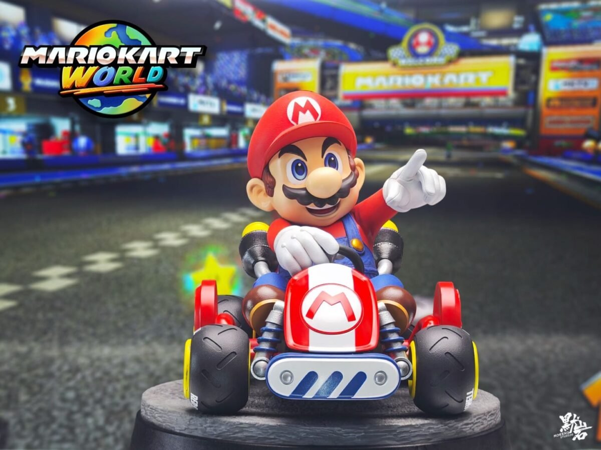 mario kart world estatua resina moreno studio5
