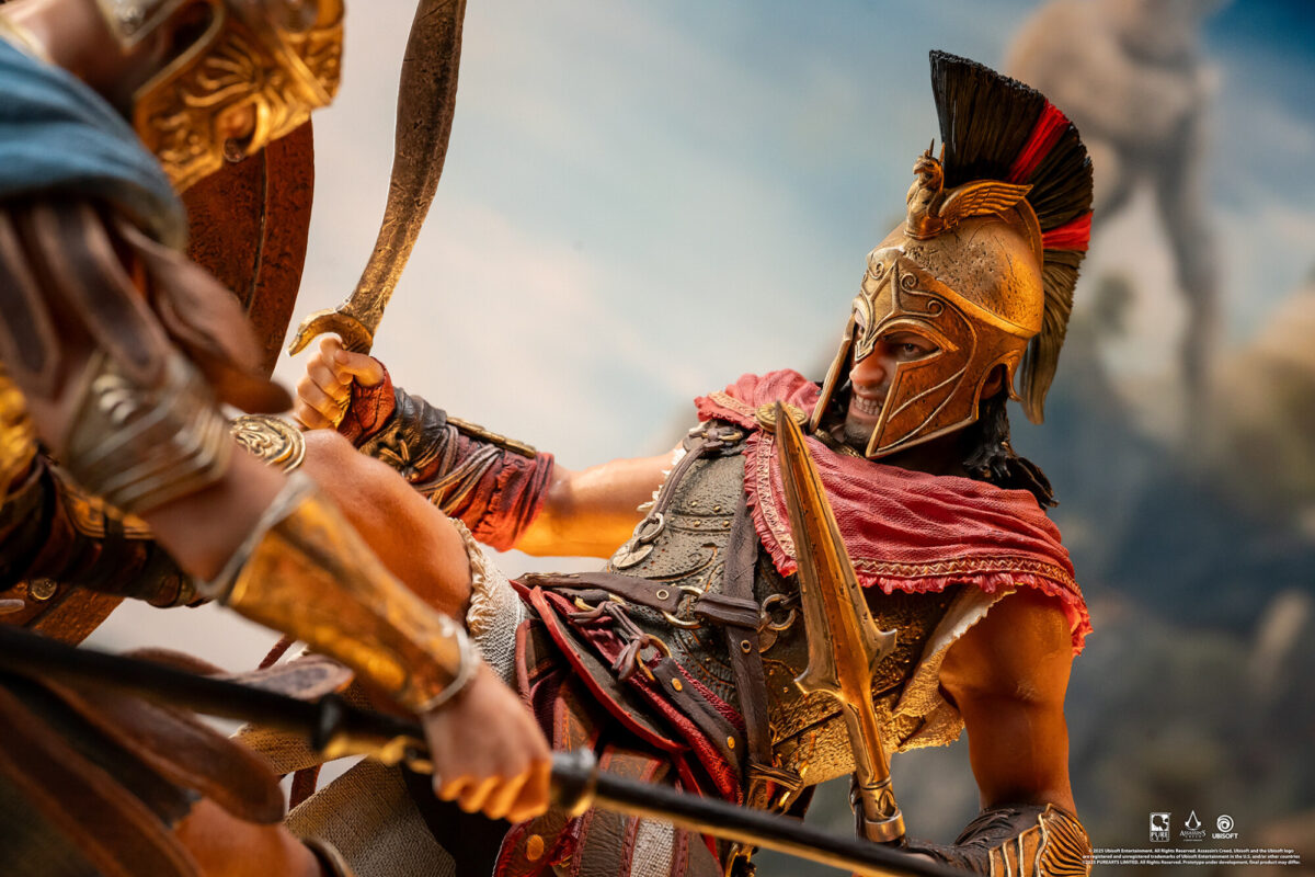 pure arts assassins creed spartan kick estatua 1 62