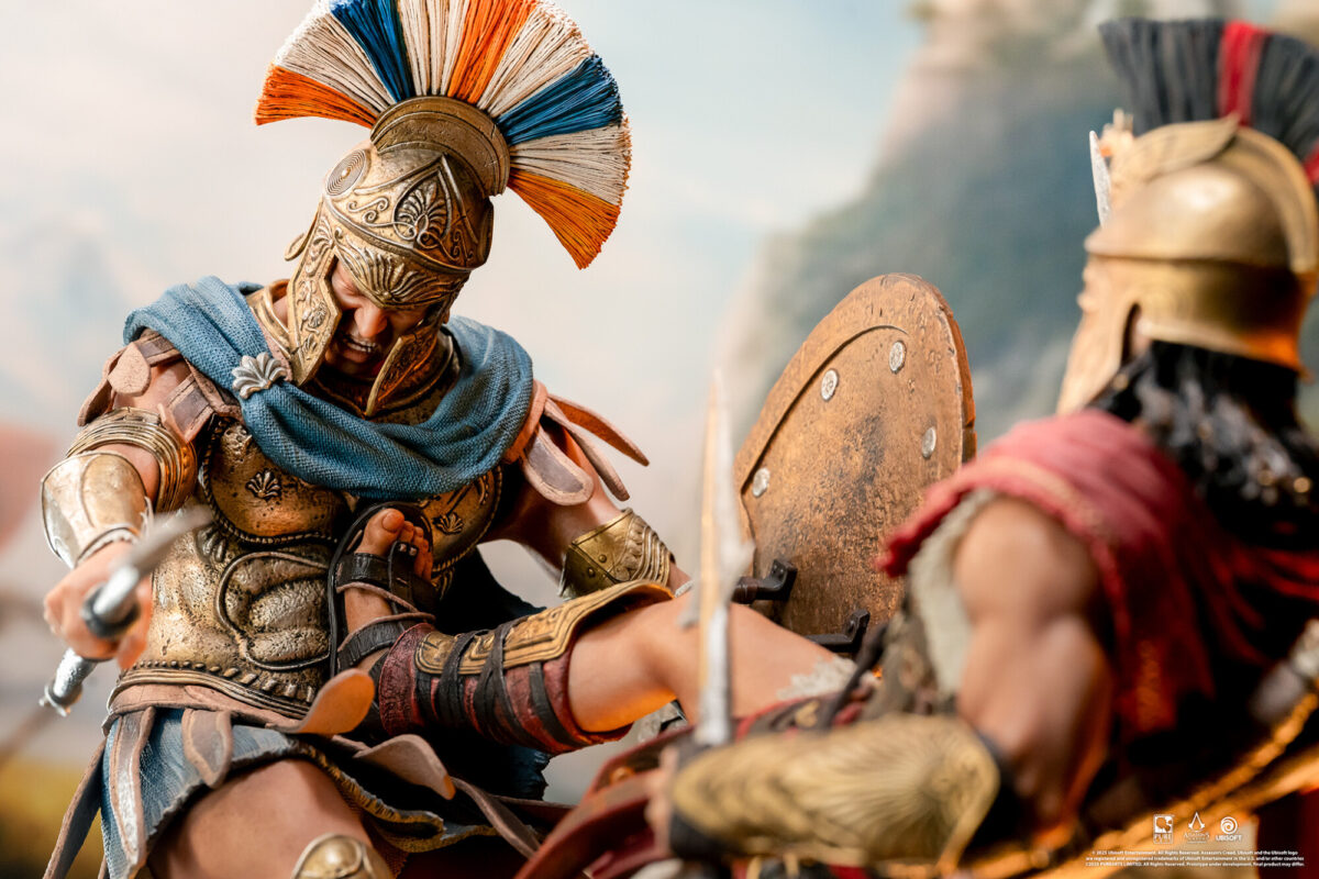 pure arts assassins creed spartan kick estatua 1 65