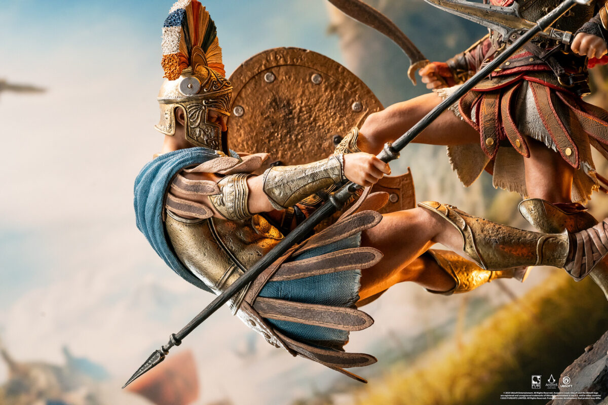 pure arts assassins creed spartan kick estatua 1 67