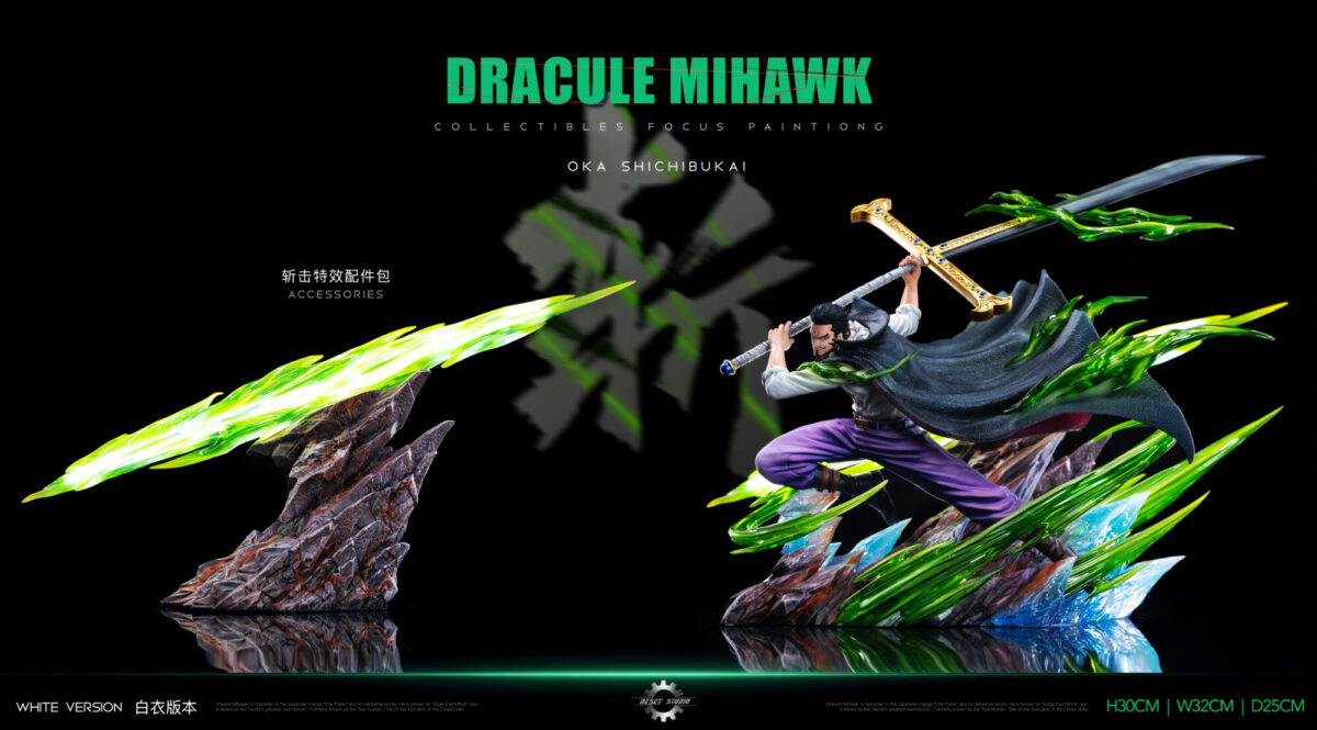 reset studio dracule mihawk one piece estatua resina pop1