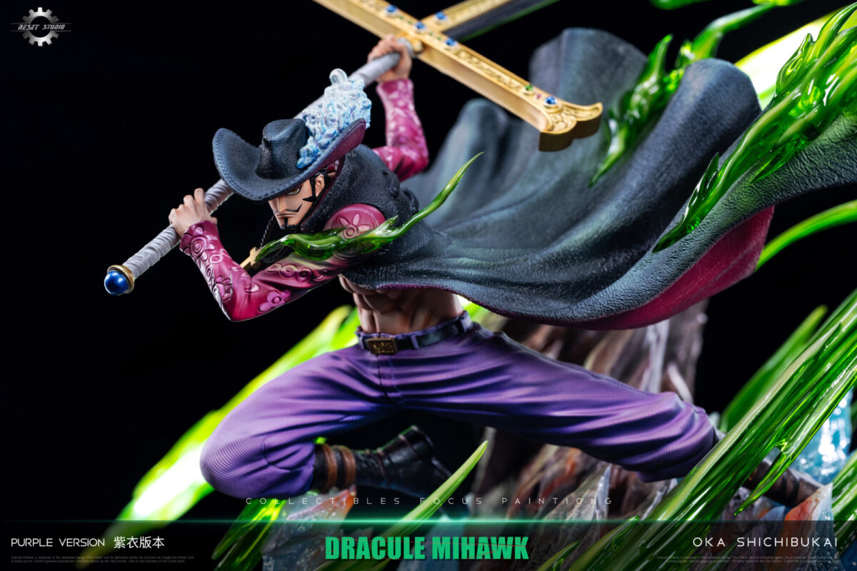 reset studio dracule mihawk one piece estatua resina pop10