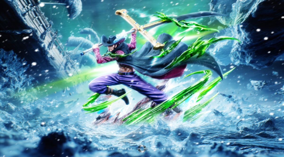 reset studio dracule mihawk one piece estatua resina pop12
