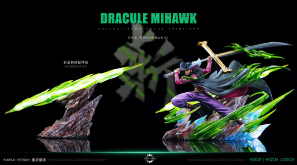 reset studio dracule mihawk one piece estatua resina pop6