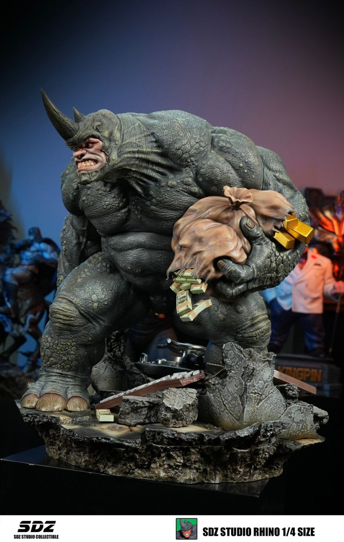 rhino sdz studio marvel estatua resina 1 44
