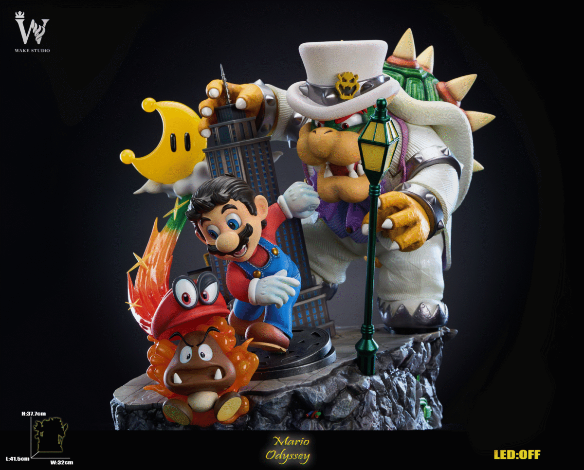 wake studio mario bros super mario odyssey estatua resina 1 64