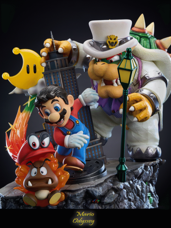 wake studio mario bros super mario odyssey estatua resina 1 64