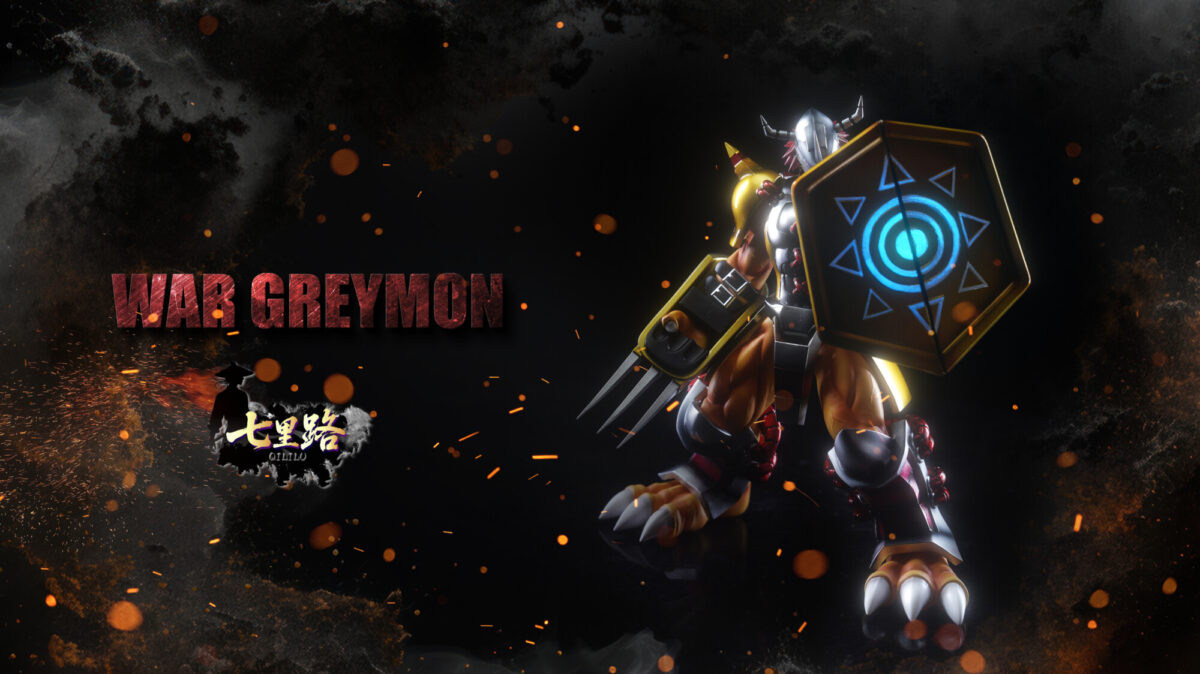 wargreymon qililu studio digimon estatua resina3