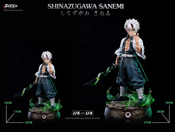 ZaYico Studio - Estatua Shinazugawa Sanemi 1/6 y 1/4 - Kimetsu no