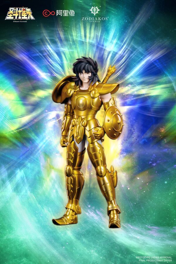 zodiakos studio saint seiya golden armor estatua pvc 1 125