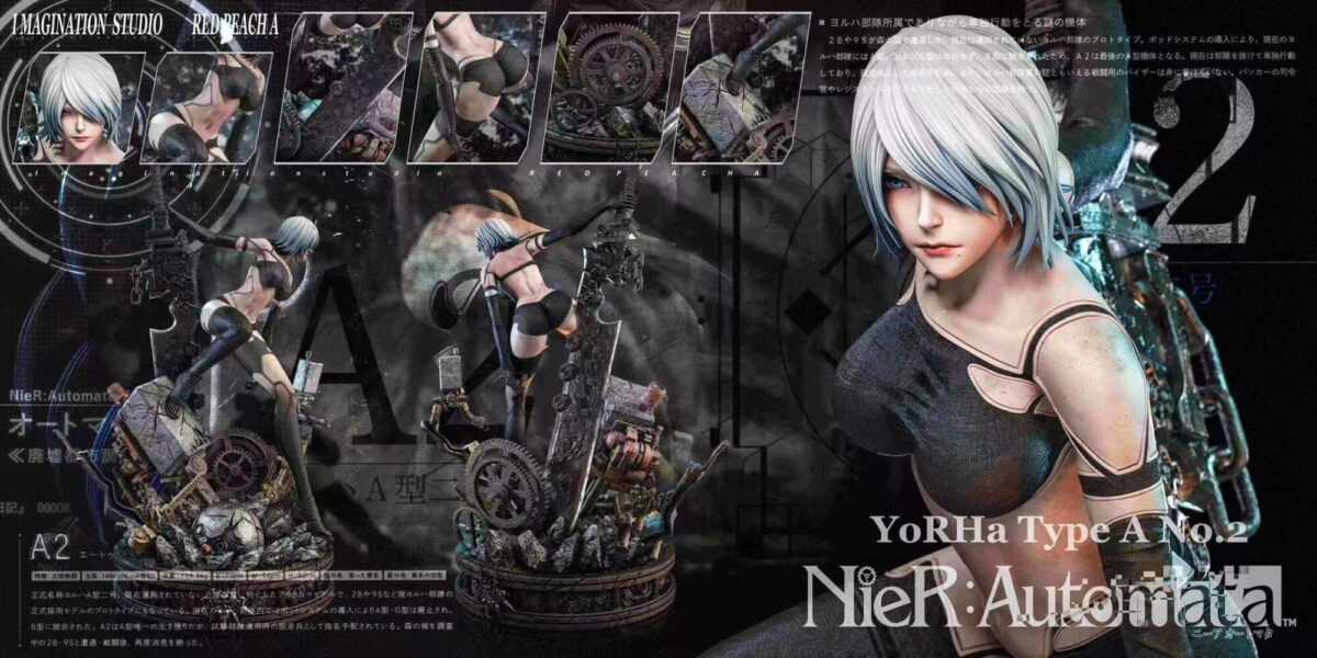 a2 nier automata estatua imagination studio escala 1 43