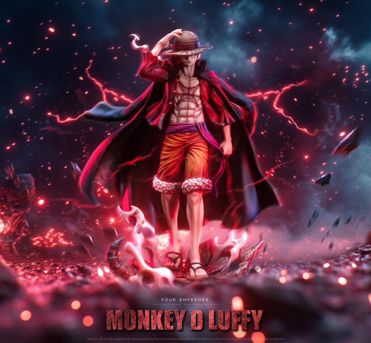 as studio monkey d luffy one piece pop estatua resina5