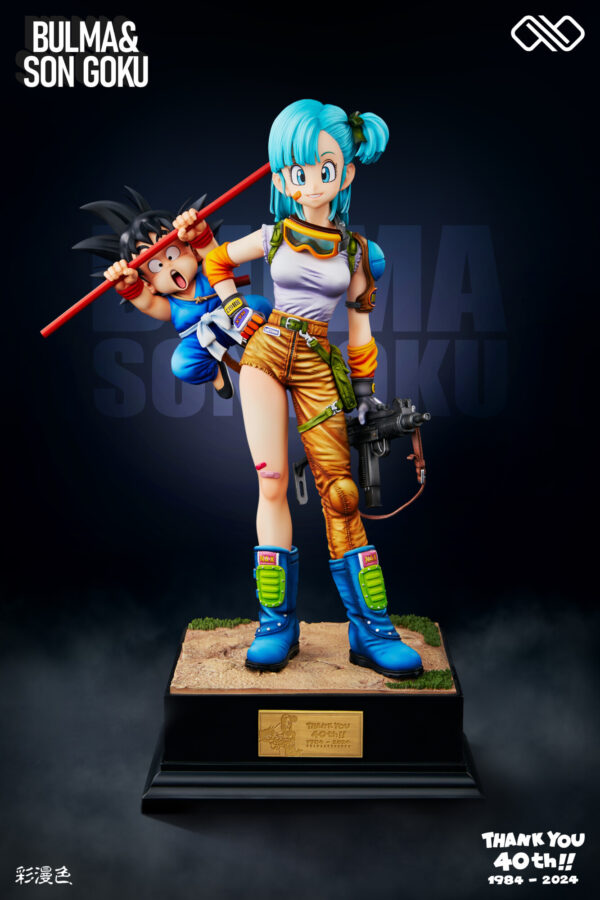 bulma goku infinite studios 40 aniversario estatua11