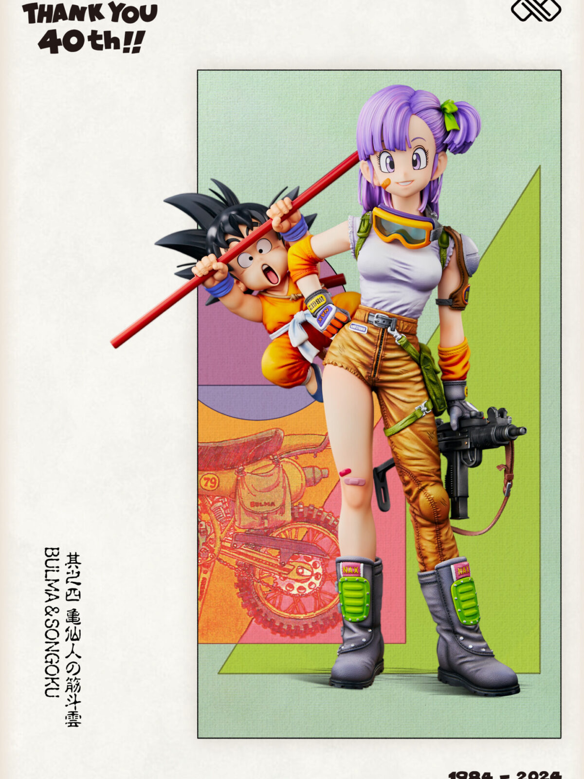 bulma goku infinite studios 40 aniversario estatua12