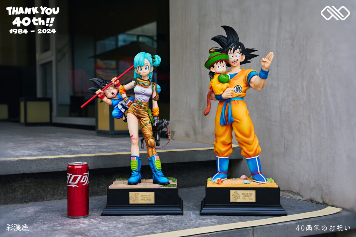 bulma goku infinite studios 40 aniversario estatua3