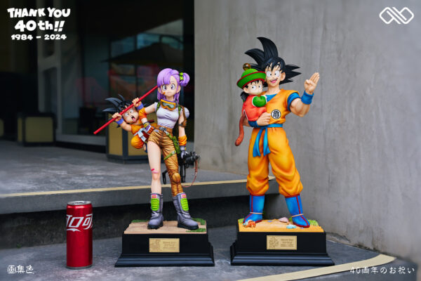 bulma goku infinite studios 40 aniversario estatua4