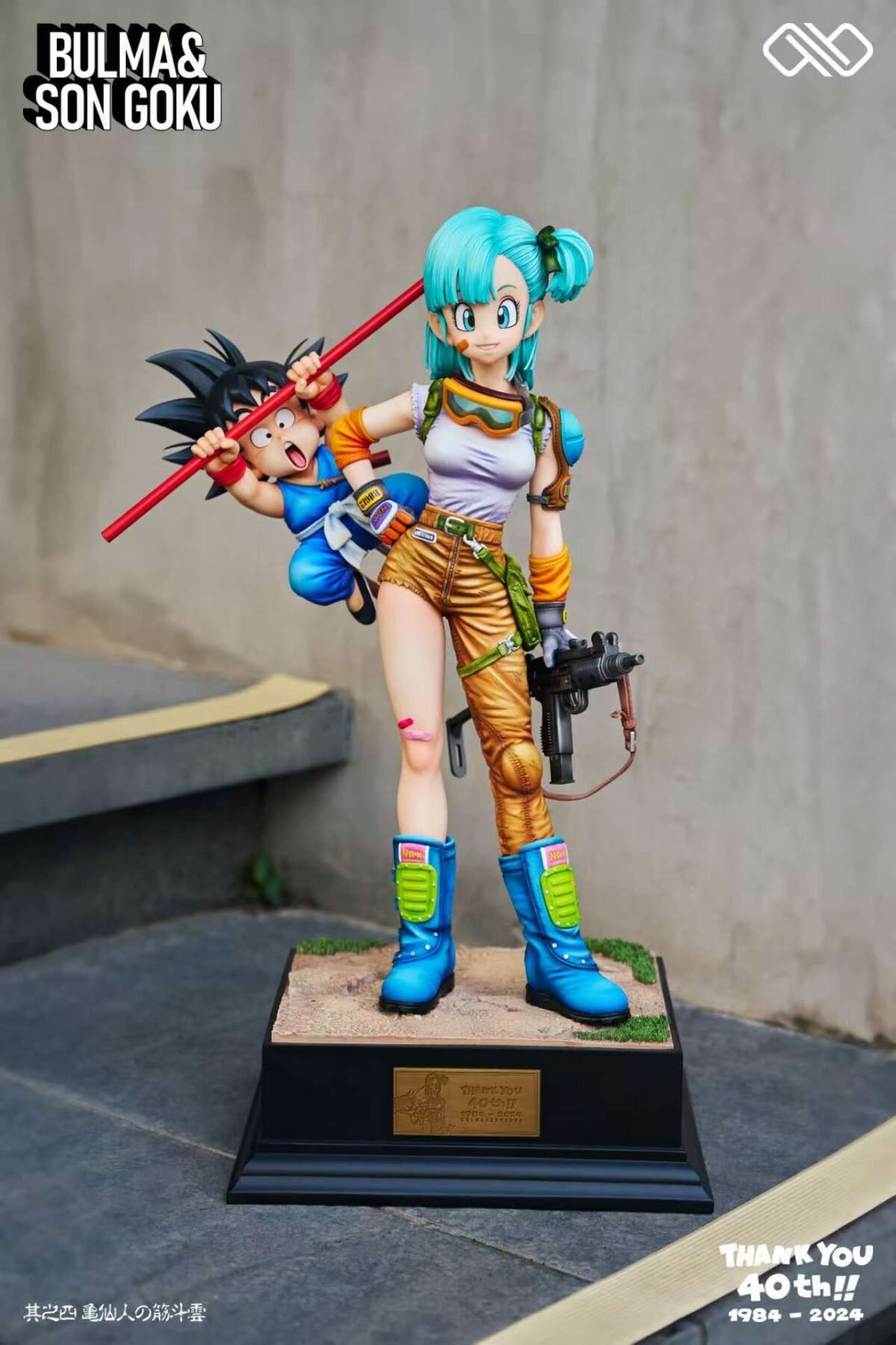 bulma goku infinite studios 40 aniversario estatua9