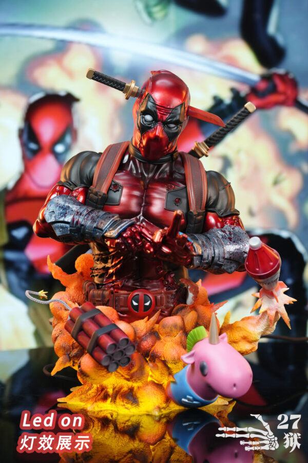 deadpool bust 13 27 prison studio marvel estatua resina4