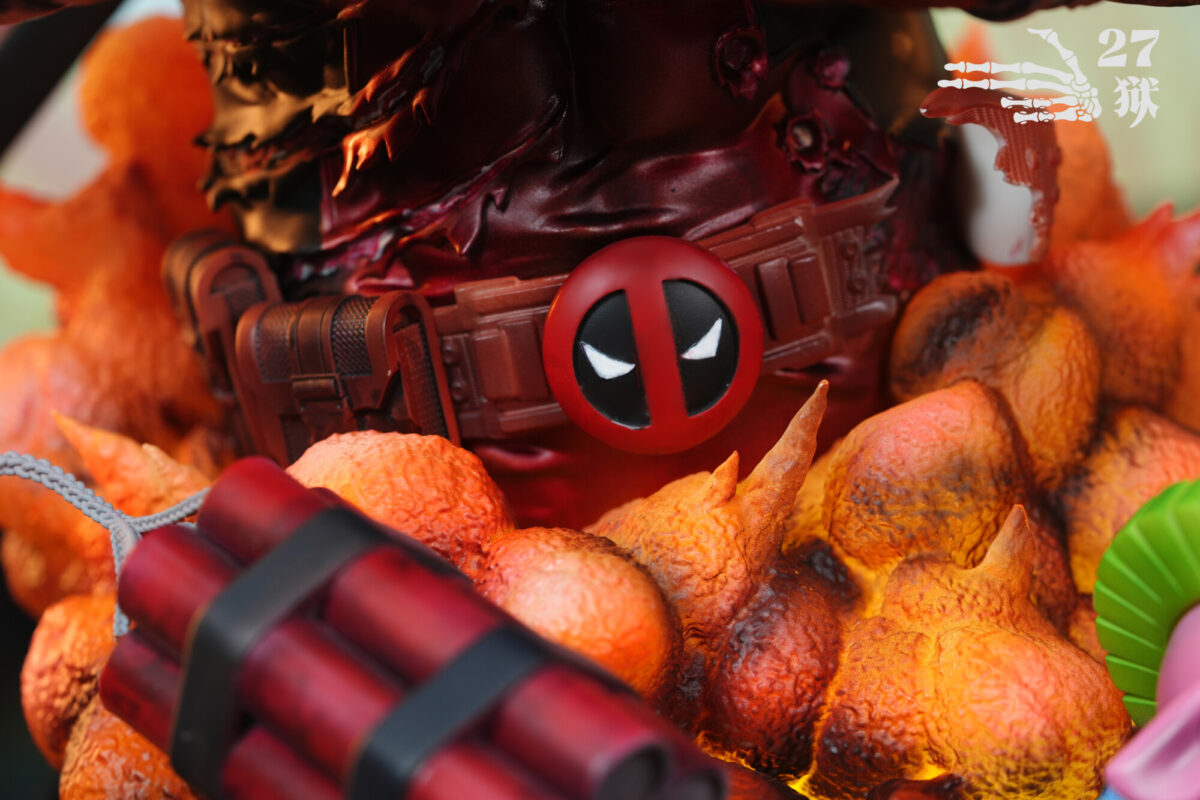 deadpool bust 13 27 prison studio marvel estatua resina8
