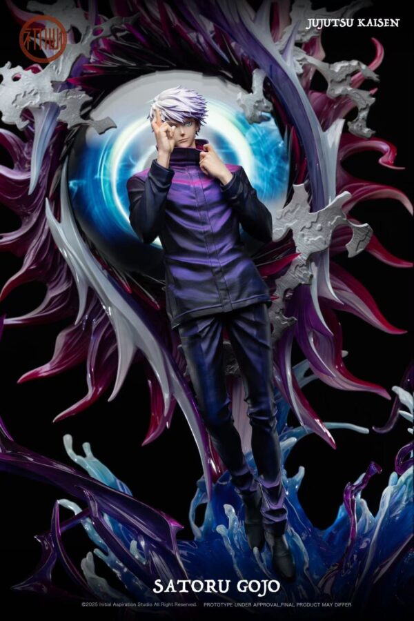 gojo jujutsu kaisen estatua 1 6 base led lcd6