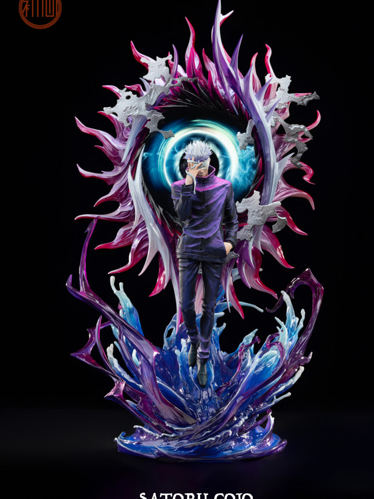 gojo jujutsu kaisen estatua 1 6 base led lcd8
